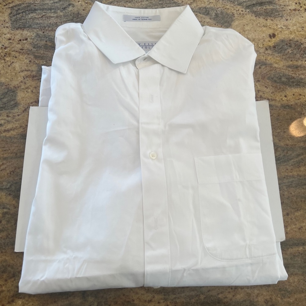 Men's Perry Ellis White Dress Shirt (Size 17 * 35-36)
